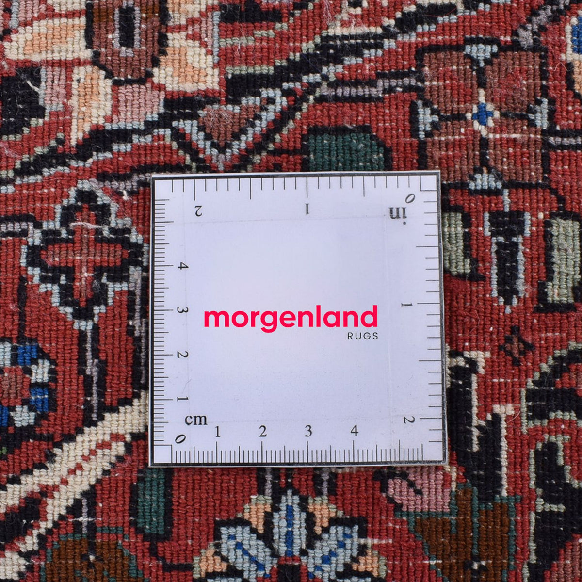 Alfombra persa - Bidjar redondo  - 300 x 300 cm - rojo claro