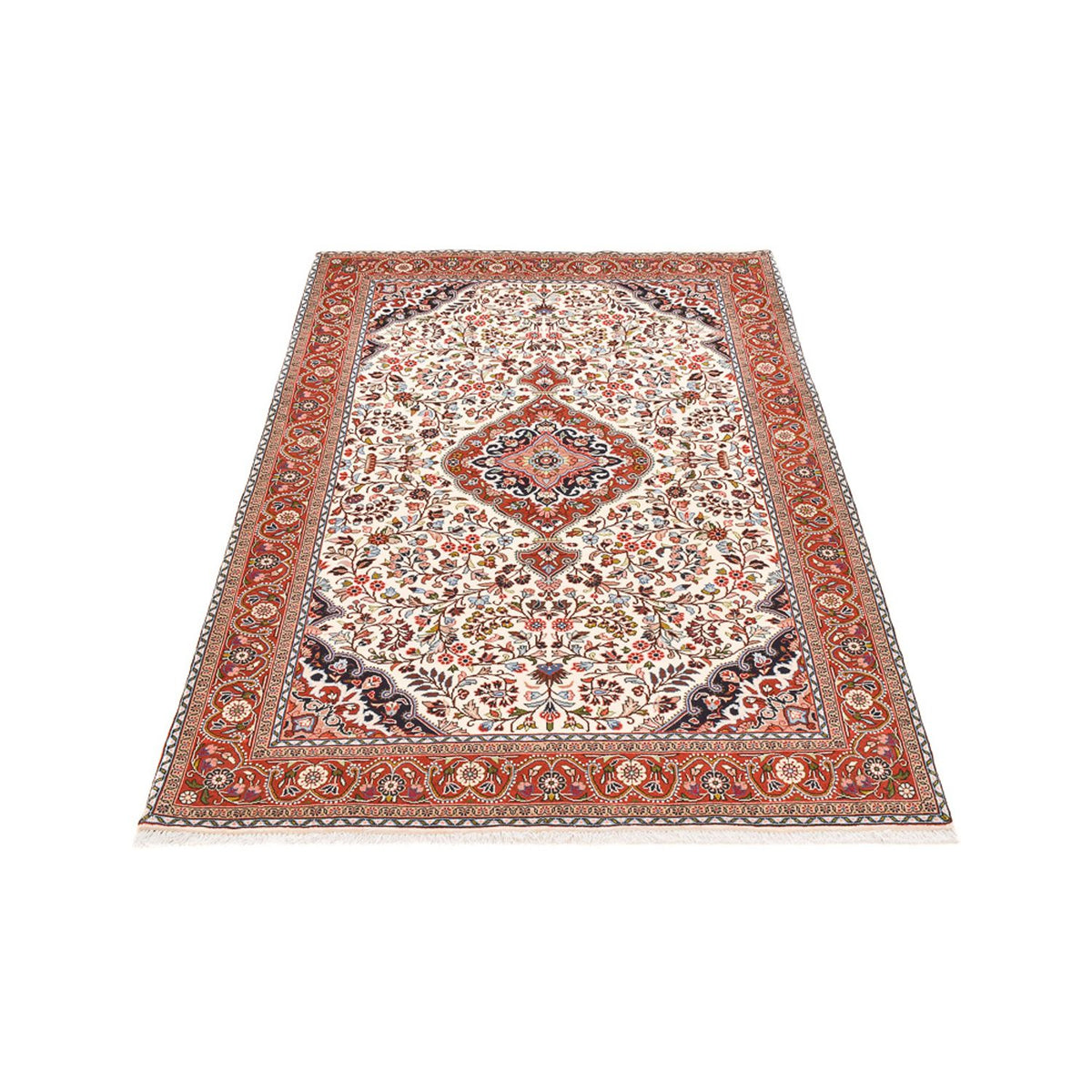 Alfombra persa - Nómada - 205 x 138 cm - crema