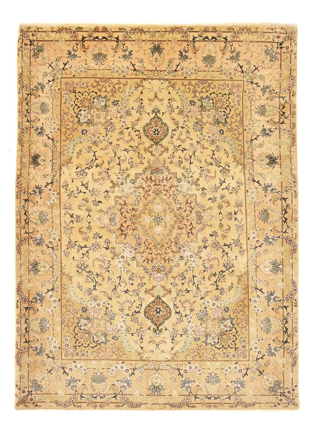 Alfombra Persa - Tabriz - Real - 198 x 148 cm - caramelo