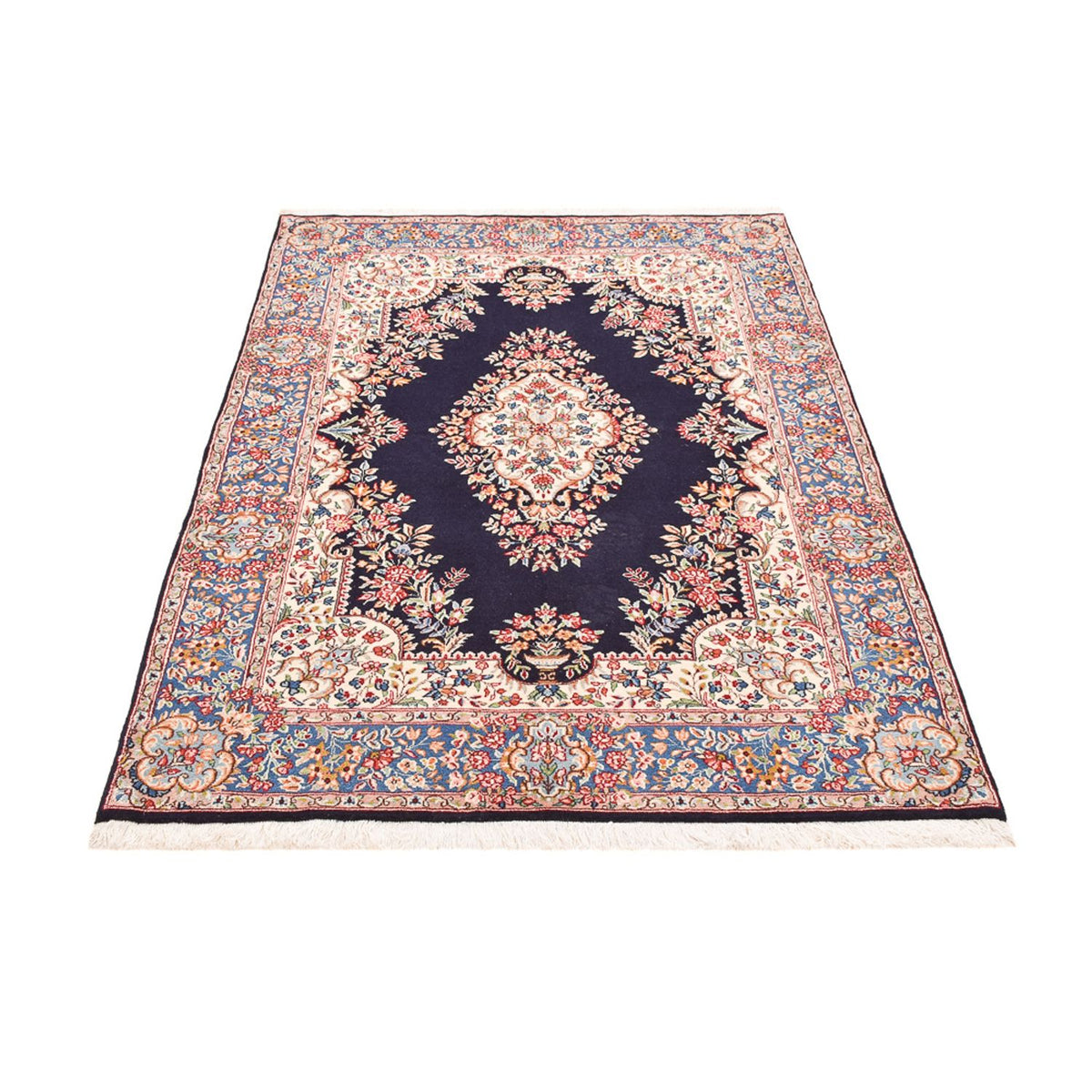 Alfombra persa - Real - 200 x 130 cm - azul oscuro