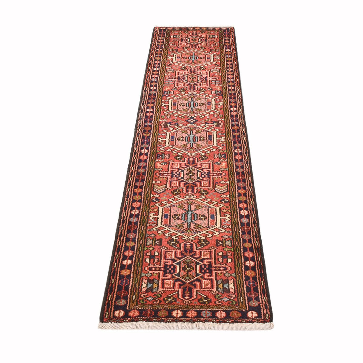 Alfombra de pasillo Alfombra persa - Nómada - 295 x 63 cm - rojo claro