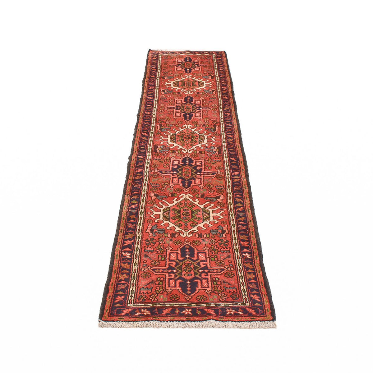 Alfombra de pasillo Alfombra persa - Nómada - 290 x 68 cm - rojo claro