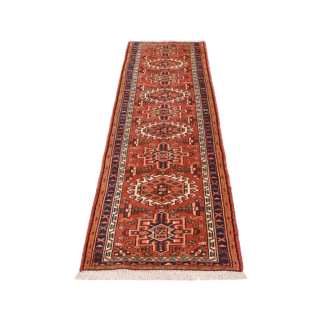 Alfombra de pasillo Alfombra persa - Nómada - 288 x 71 cm - rojo claro