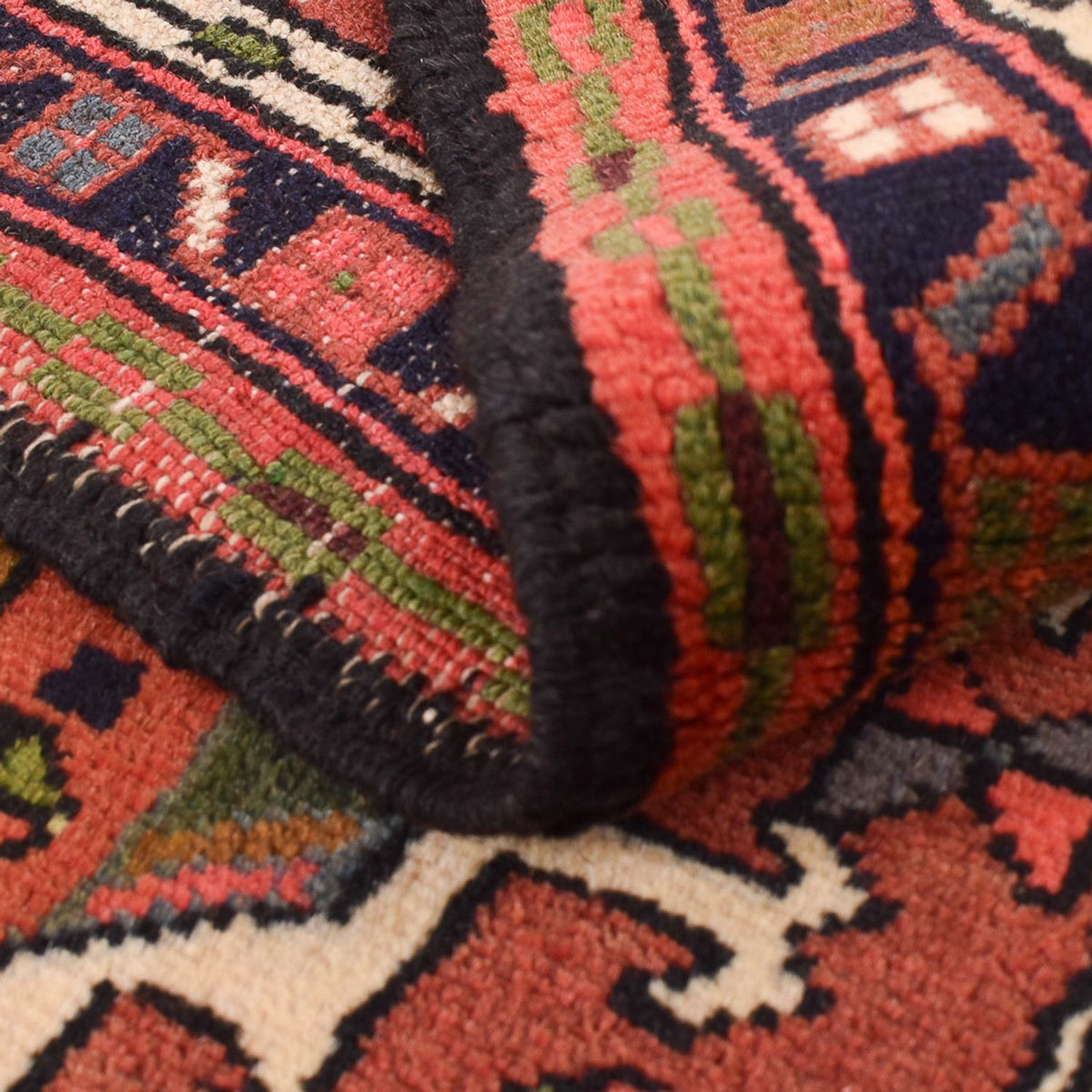 Alfombra de pasillo Alfombra persa - Nómada - 291 x 66 cm - rojo claro