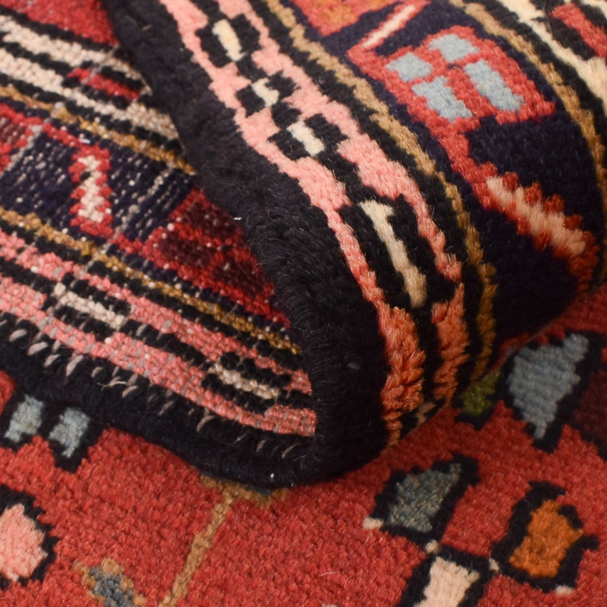 Alfombra de pasillo Alfombra persa - Nómada - 290 x 68 cm - rojo claro