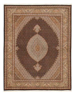 Alfombra Persa - Tabriz - Real - 250 x 202 cm - marrón oscuro