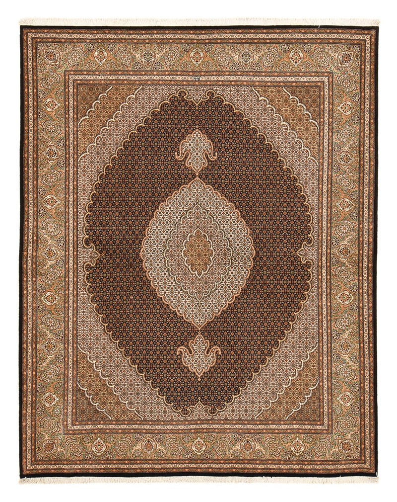 Alfombra Persa - Tabriz - Real - 250 x 202 cm - marrón oscuro