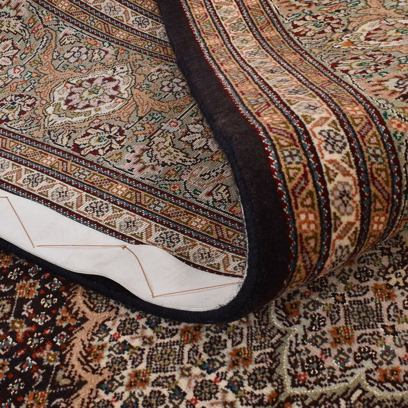 Alfombra Persa - Tabriz - Real - 250 x 202 cm - marrón oscuro