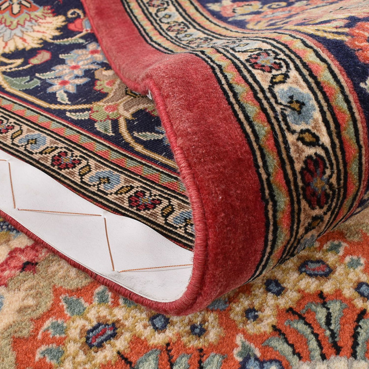 Alfombra persa - Ghom - 308 x 200 cm - rojo