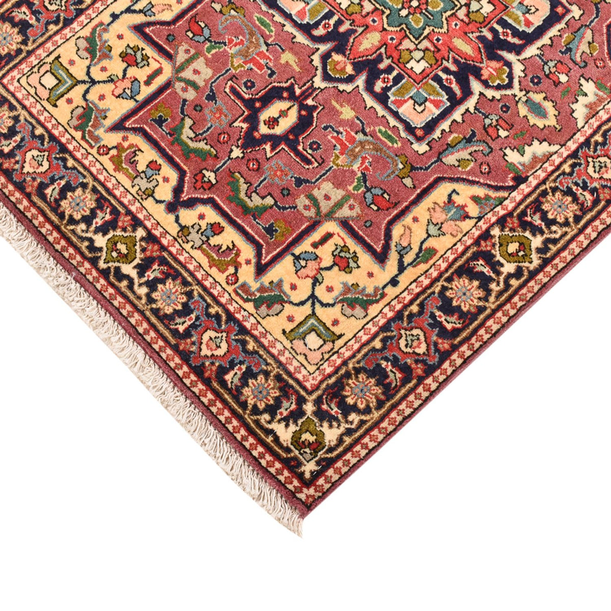 Alfombra Persa - Tabriz - Real - 82 x 60 cm - rojo claro