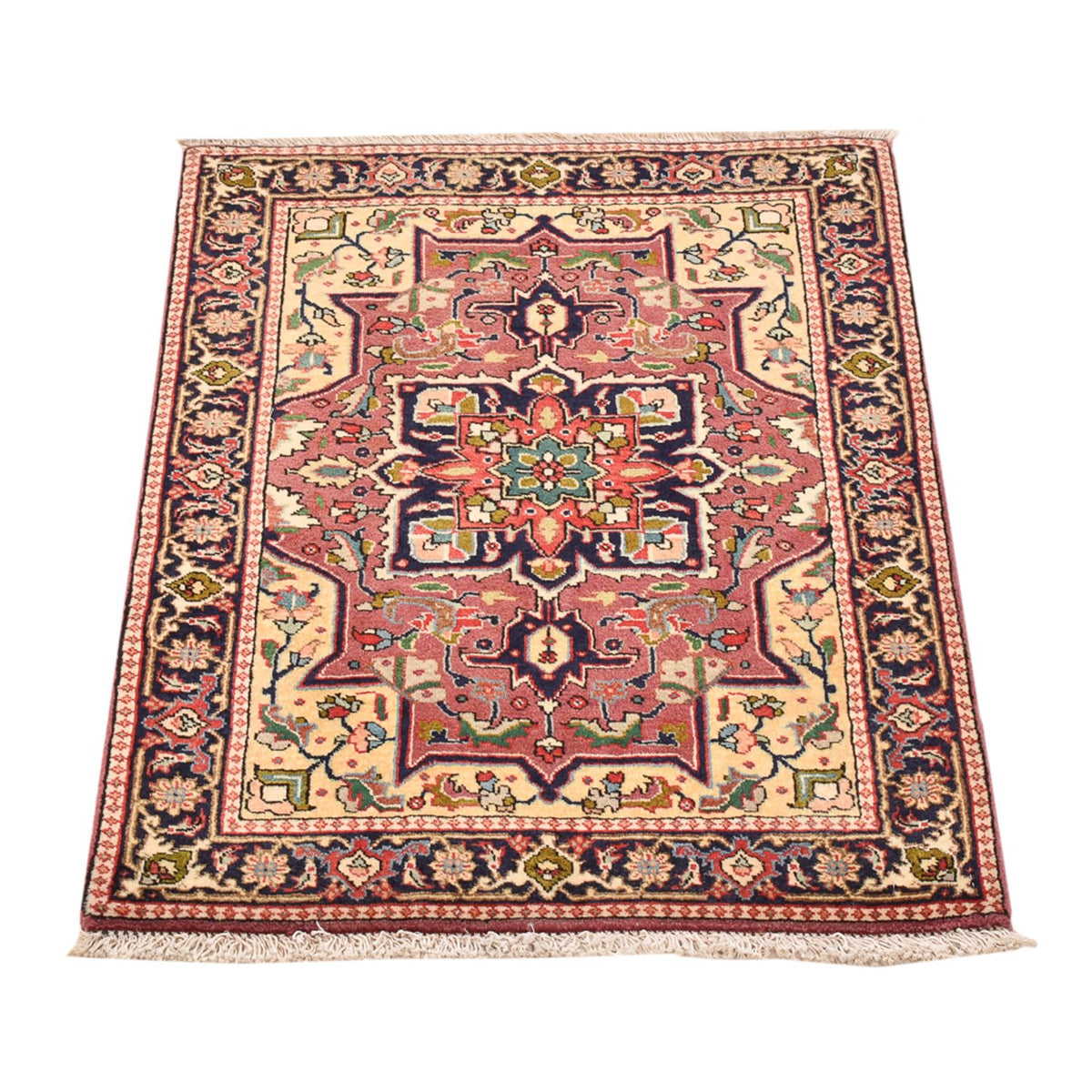 Alfombra Persa - Tabriz - Real - 82 x 60 cm - rojo claro