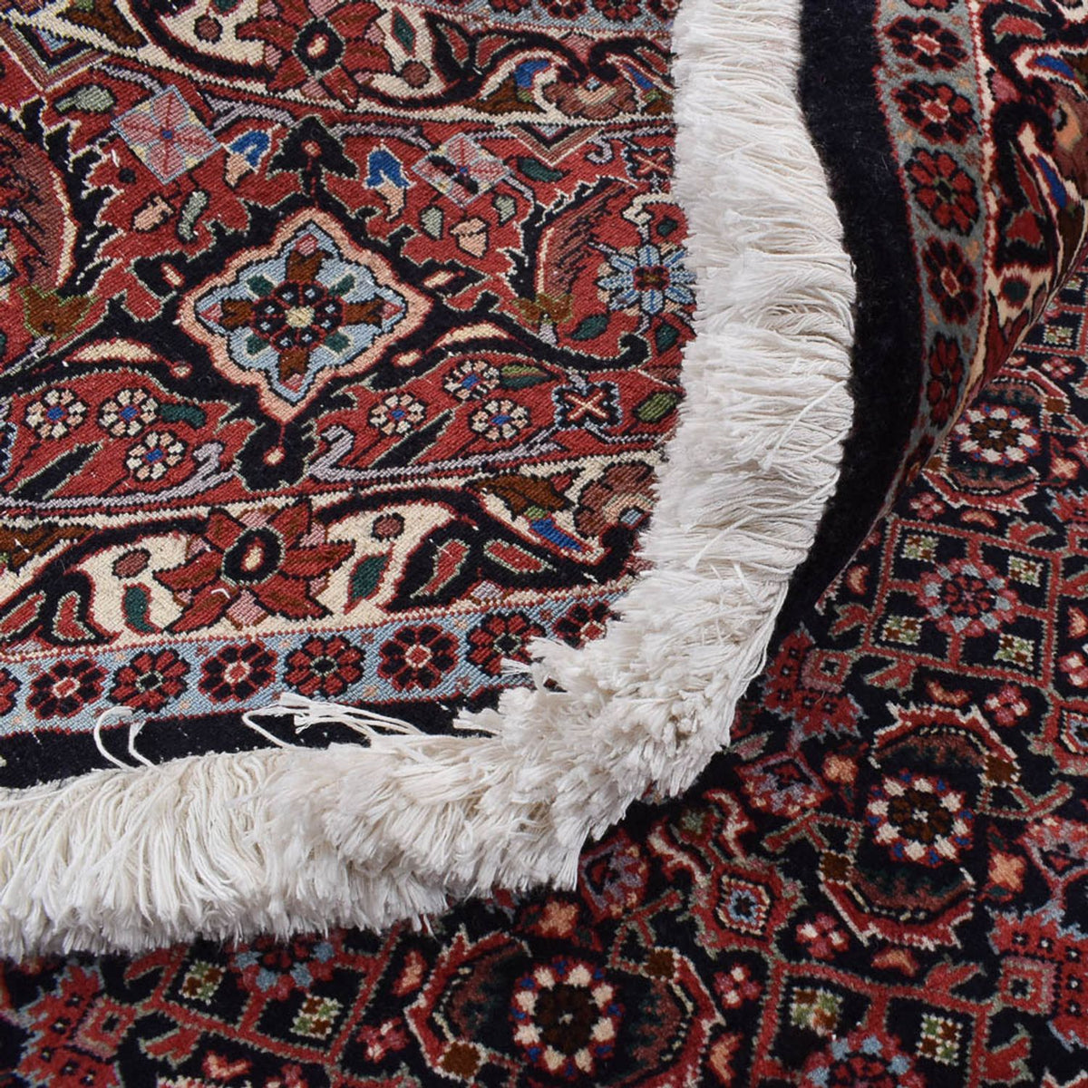 Alfombra persa - Bidjar redondo  - 300 x 300 cm - rojo oscuro