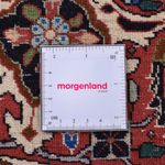 Alfombra persa - Bidjar redondo  - 300 x 300 cm - rojo oscuro