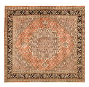 Alfombra Persa - Tabriz - Real cuadrado  - 253 x 245 cm - beige oscuro