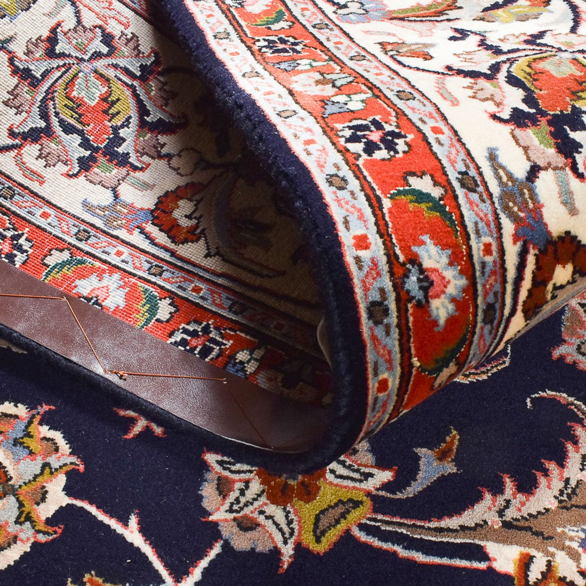 Alfombra persa - Clásica - 283 x 192 cm - azul oscuro