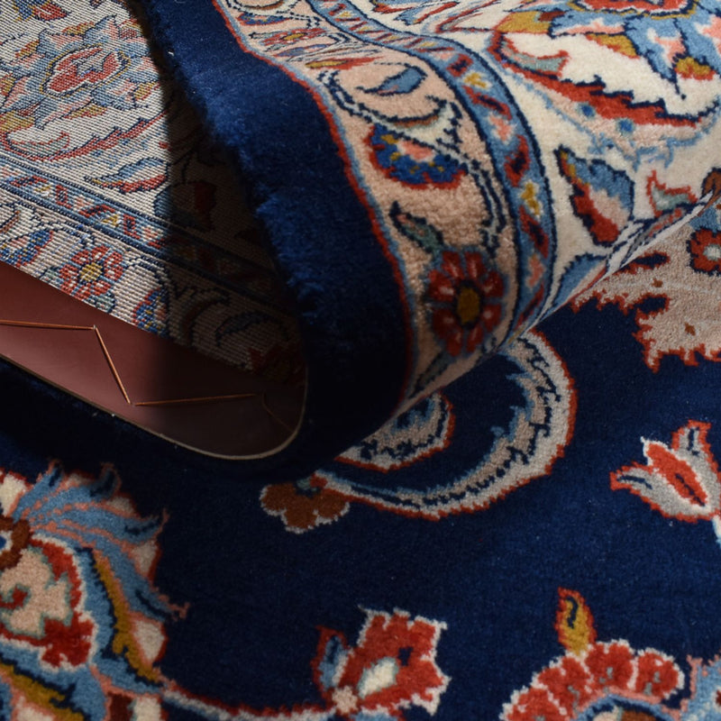 Alfombra persa - Real - 316 x 218 cm - azul oscuro