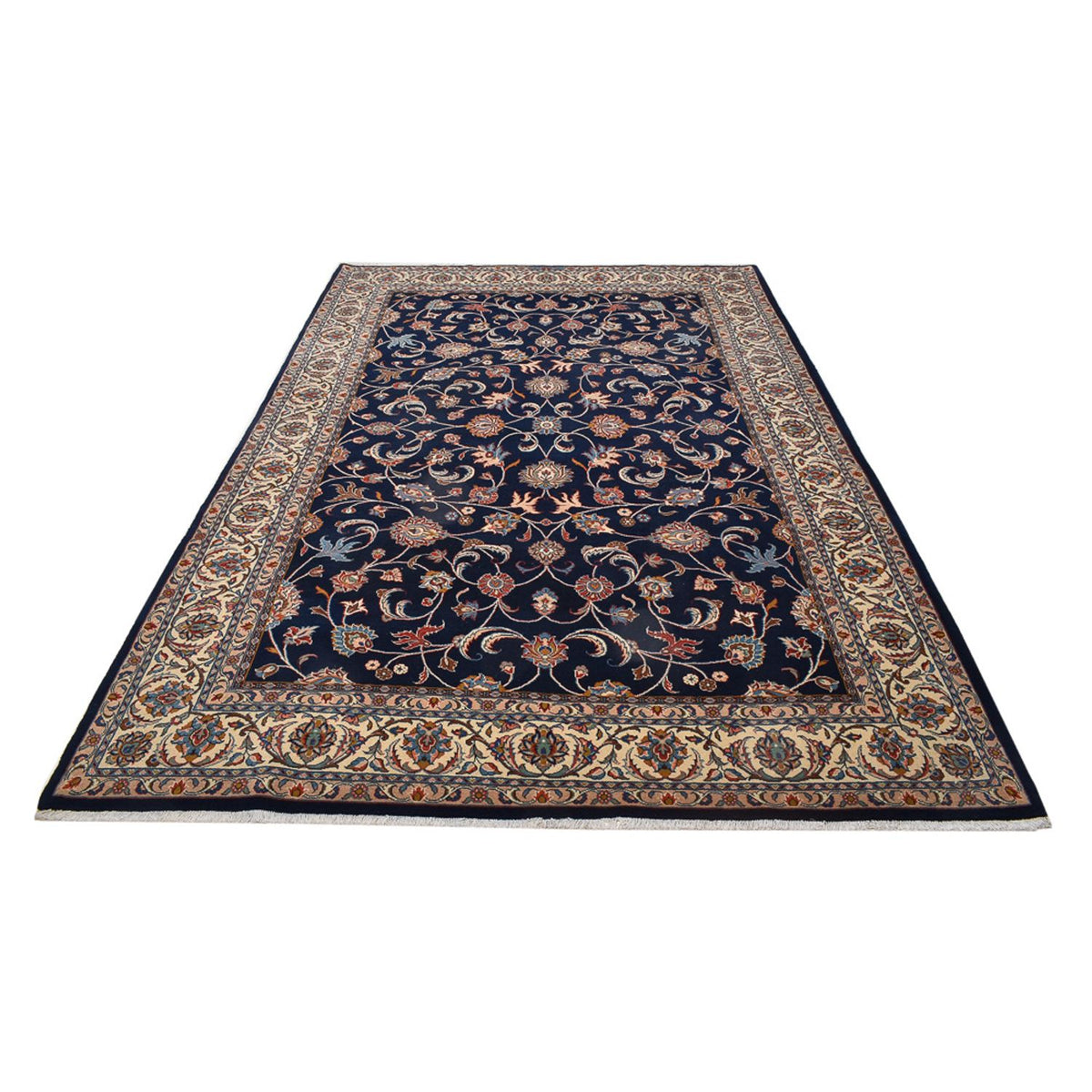 Alfombra persa - Real - 316 x 218 cm - azul oscuro