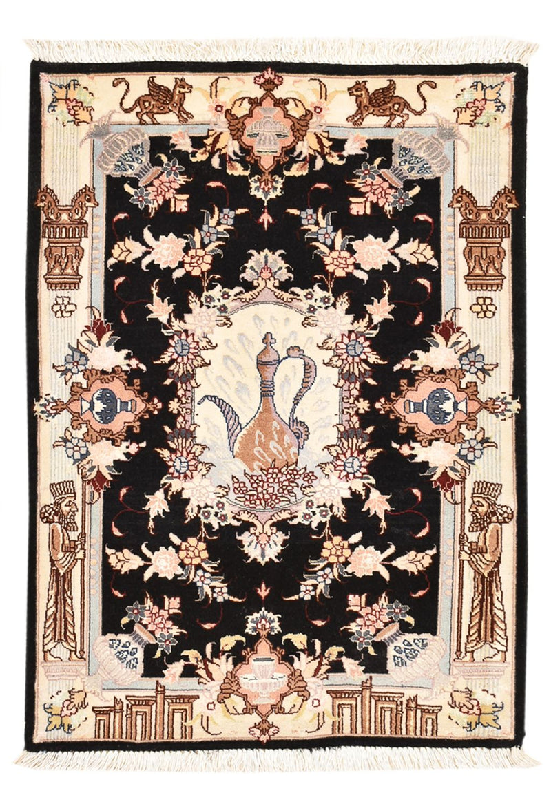 Alfombra Persa - Tabriz - Real - 90 x 60 cm - multicolor