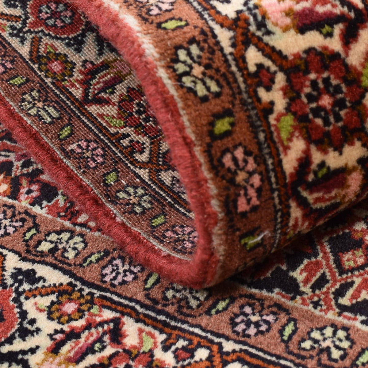 Alfombra persa - Bidjar - 130 x 82 cm - rojo claro