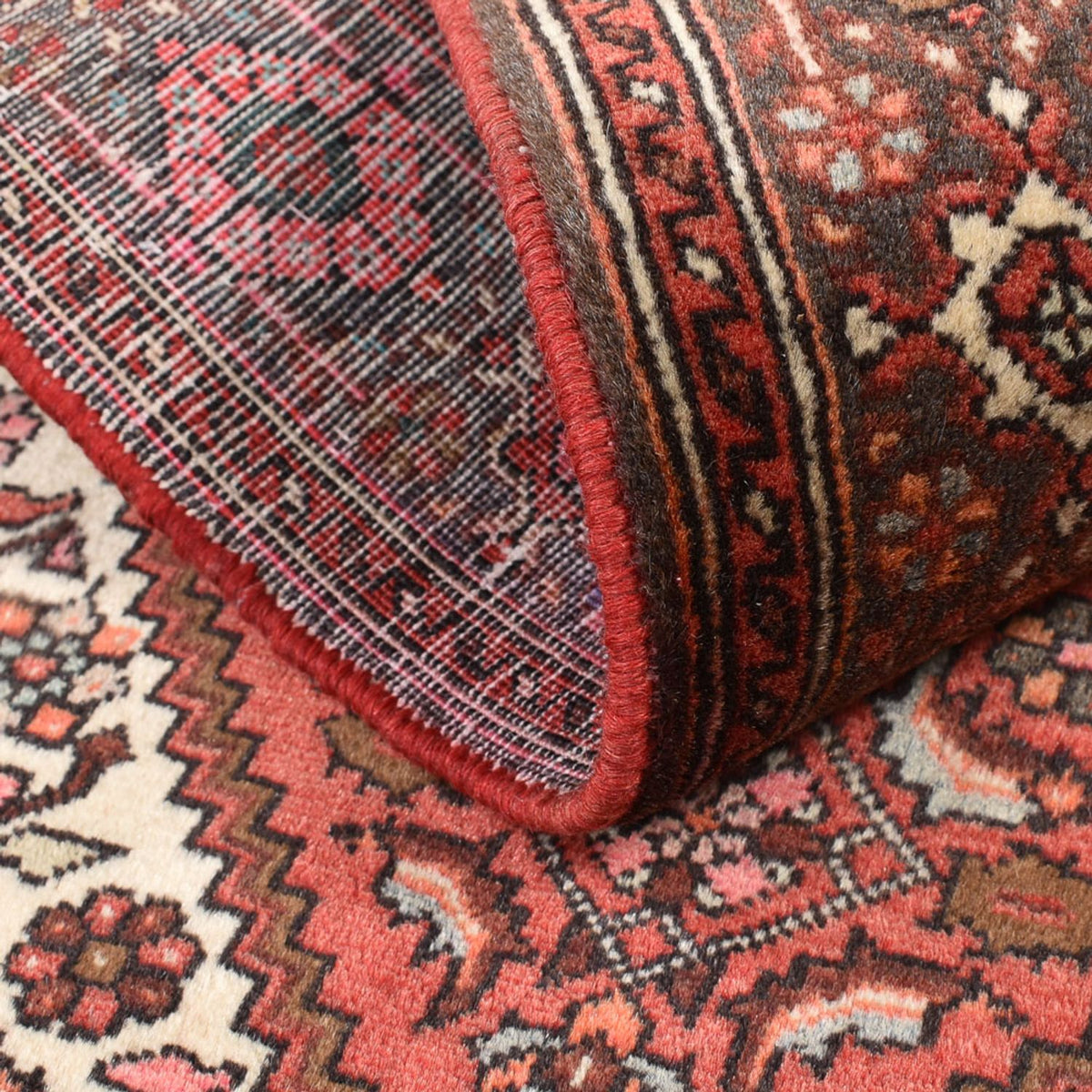 Alfombra persa - Bidjar - 138 x 86 cm - rojo claro