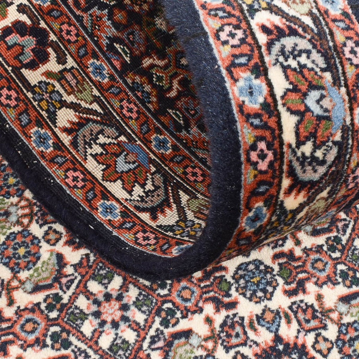 Alfombra de pasillo Alfombra persa - Bidjar - 247 x 55 cm - óxido