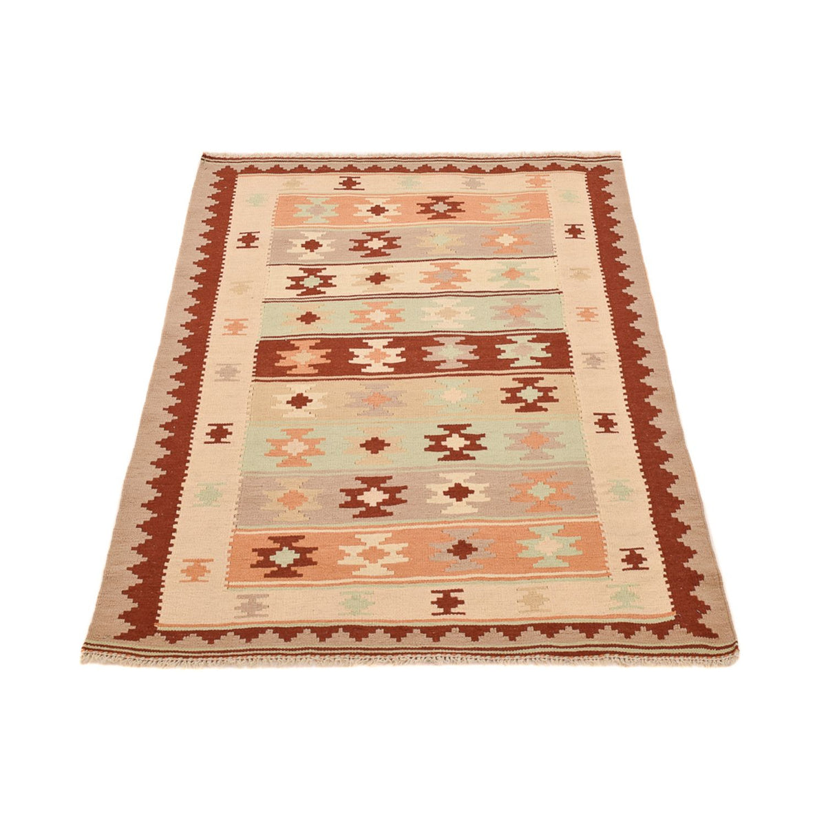 Alfombra Kelim - Oriental - 147 x 96 cm - beige