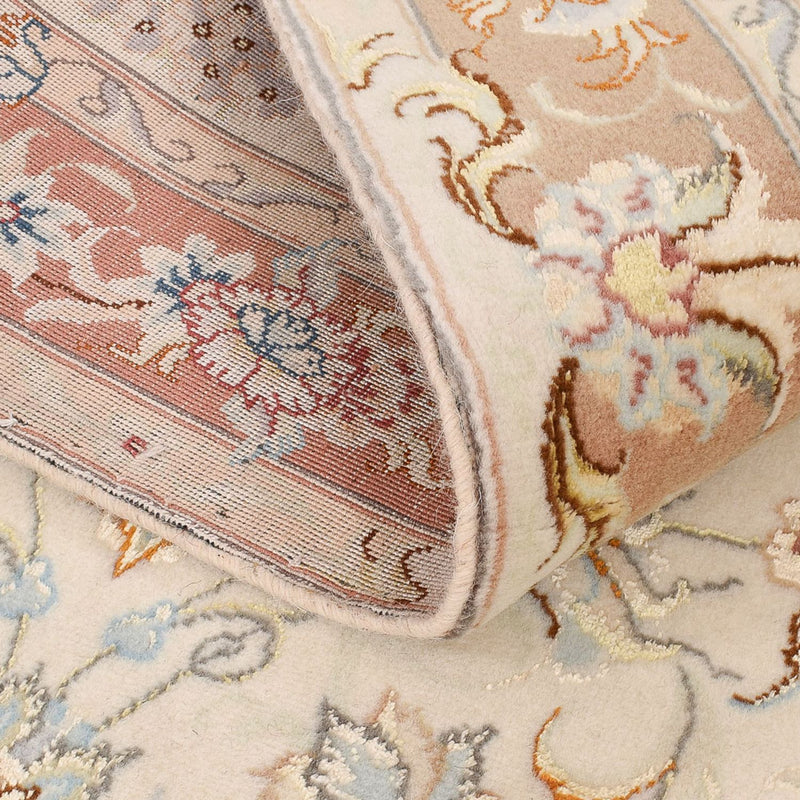 Alfombra de pasillo Alfombra Persa - Tabriz - Real - 372 x 87 cm - beige