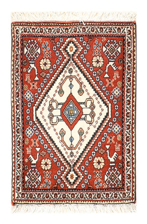 Alfombra Gabbeh - Persa Kashkuli - 60 x 35 cm - rojo