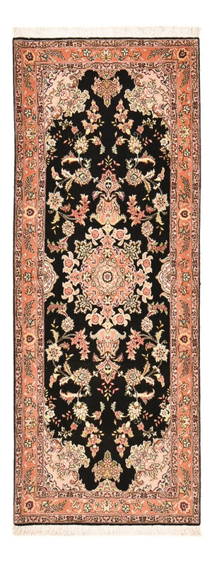 Alfombra de pasillo Alfombra Persa - Tabriz - Prima - 210 x 80 cm - azul oscuro