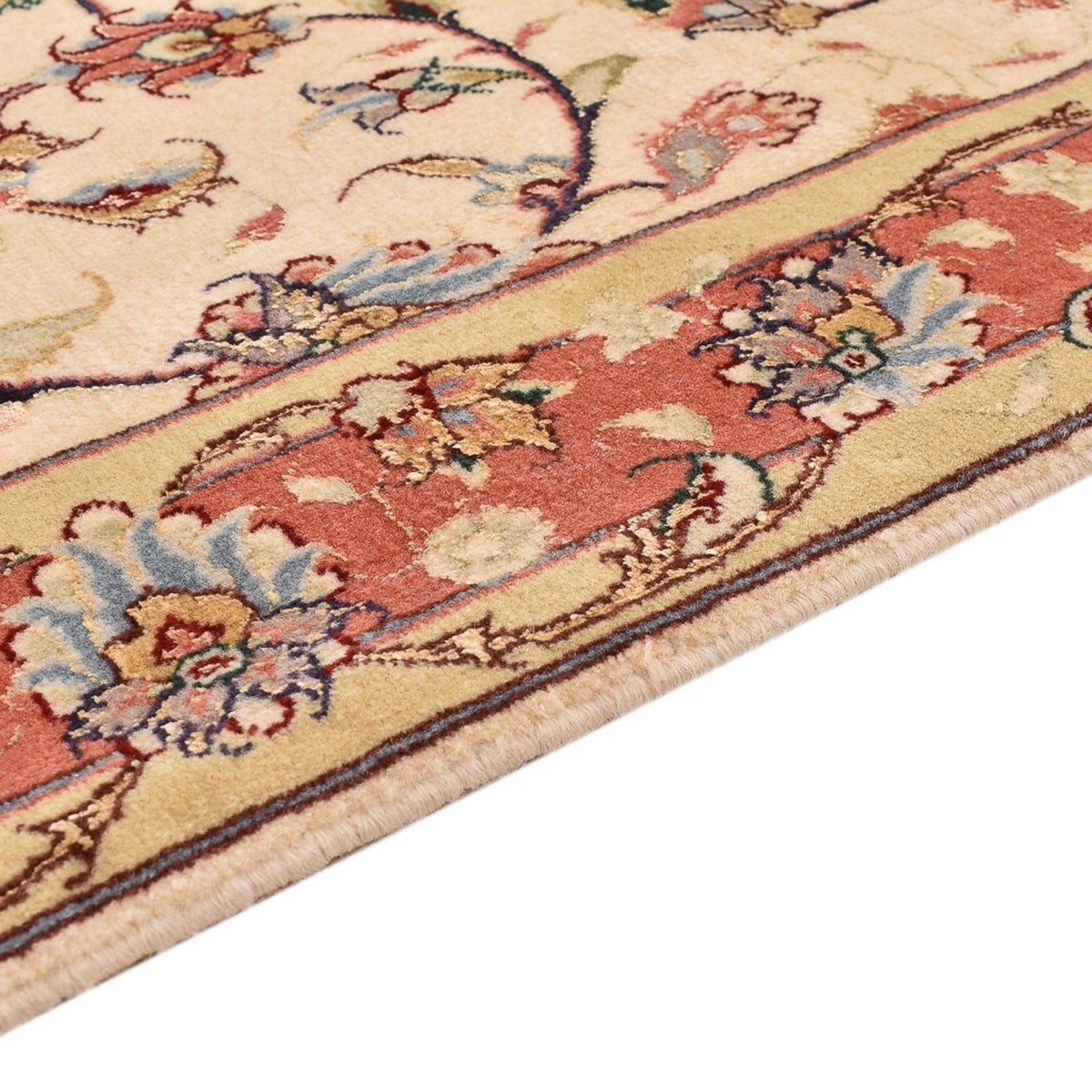 Alfombra de pasillo Alfombra Persa - Tabriz - Prima - 205 x 81 cm - beige