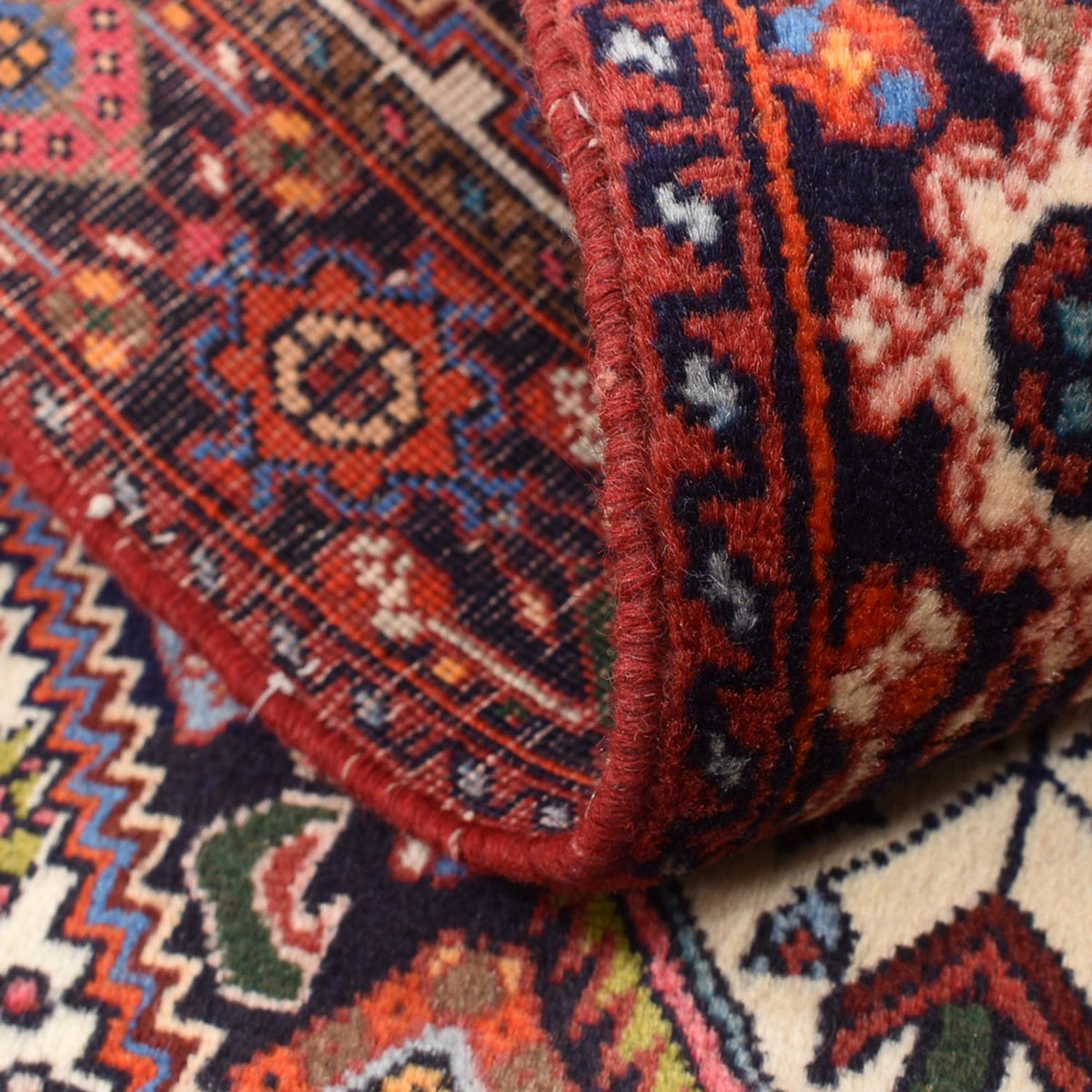 Alfombra persa - Nómada - 125 x 76 cm - multicolor