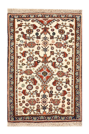 Alfombra Gabbeh - Persa Kashkuli - 60 x 40 cm - beige