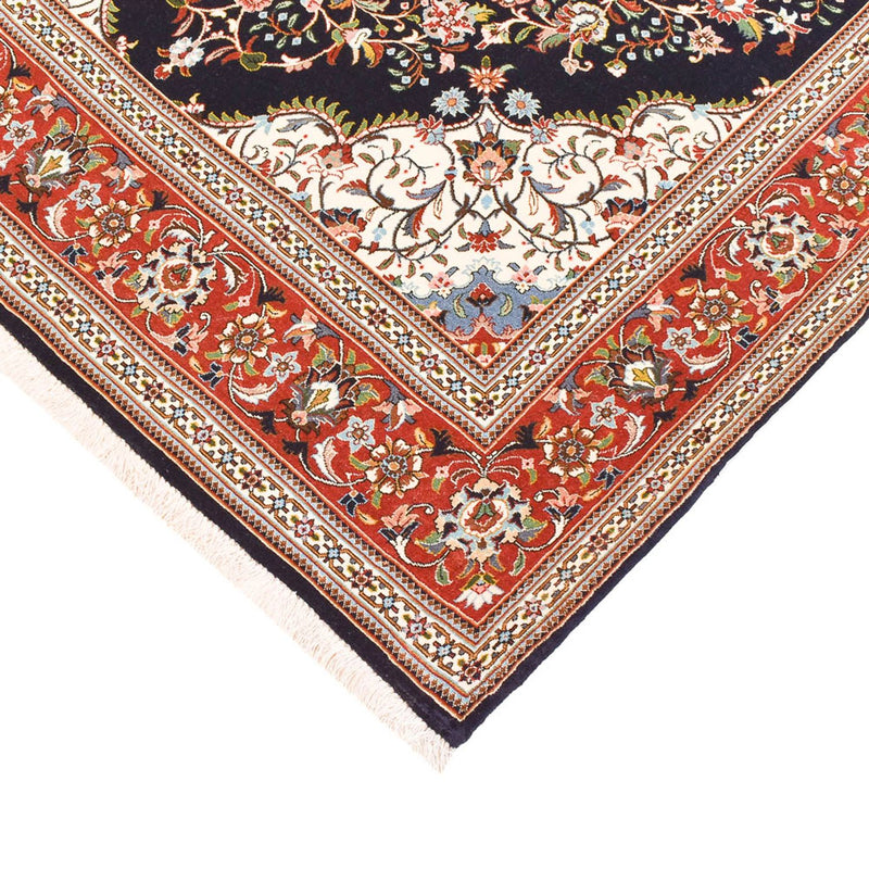 Alfombra Persa - Ghom - Royal - 218 x 138 cm - azul oscuro