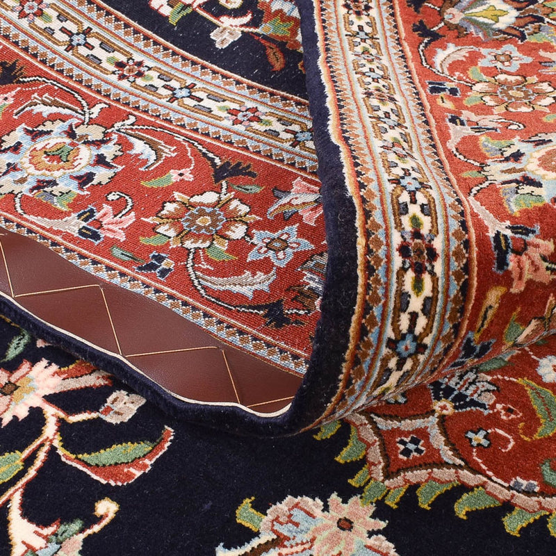 Alfombra Persa - Ghom - Royal - 218 x 138 cm - azul oscuro