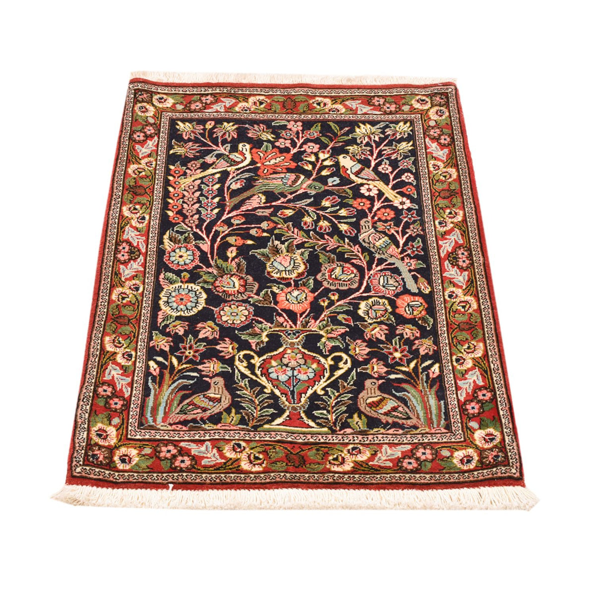 Alfombra persa - Ghom - 81 x 57 cm - multicolor