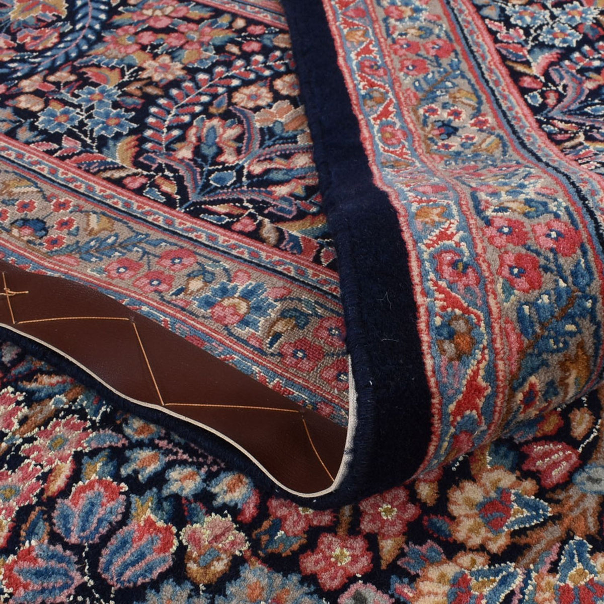 Alfombra persa - Real - 313 x 220 cm - rojo oscuro