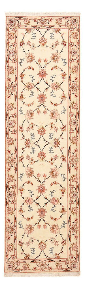 Alfombra de pasillo Alfombra Persa - Tabriz - Real - 262 x 77 cm - beige