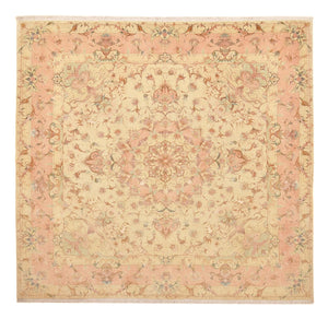 Alfombra Persa - Tabriz - Real cuadrado  - 248 x 242 cm - beige claro