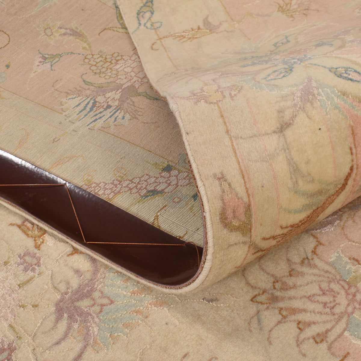 Alfombra Persa - Tabriz - Real cuadrado  - 248 x 242 cm - beige claro