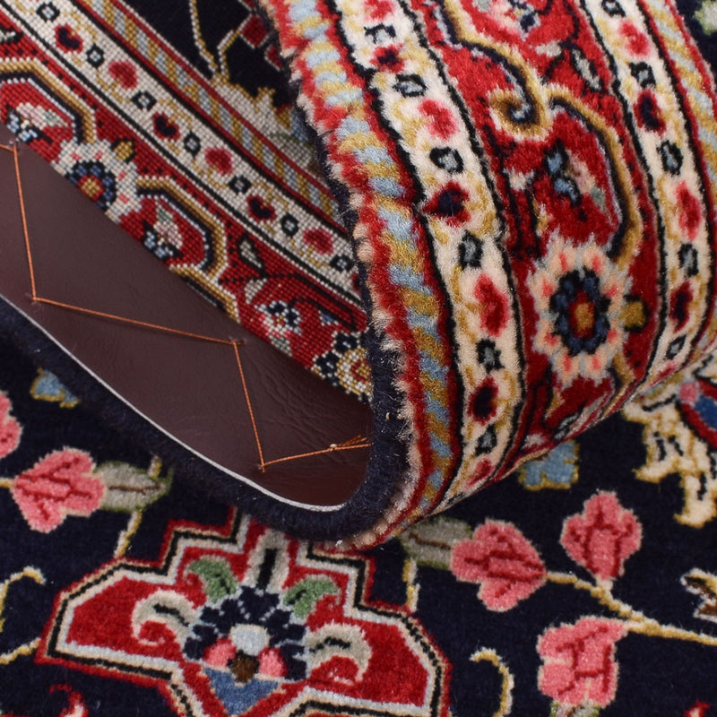 Alfombra de pasillo Alfombra Persa - Ghom - Royal - 182 x 55 cm - azul oscuro