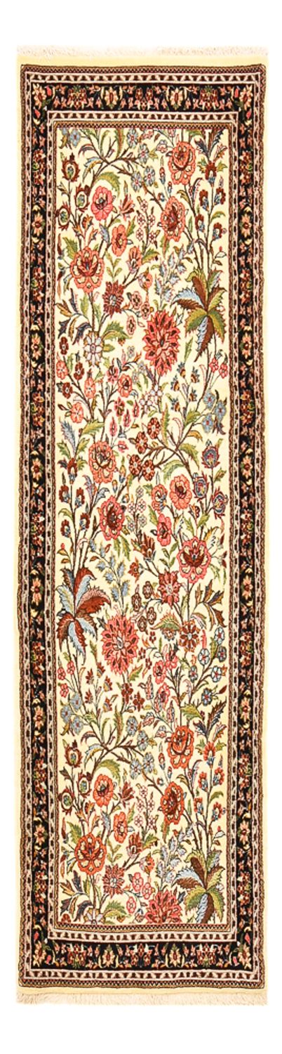 Alfombra de pasillo Alfombra Persa - Ghom - Royal - 204 x 57 cm - beige