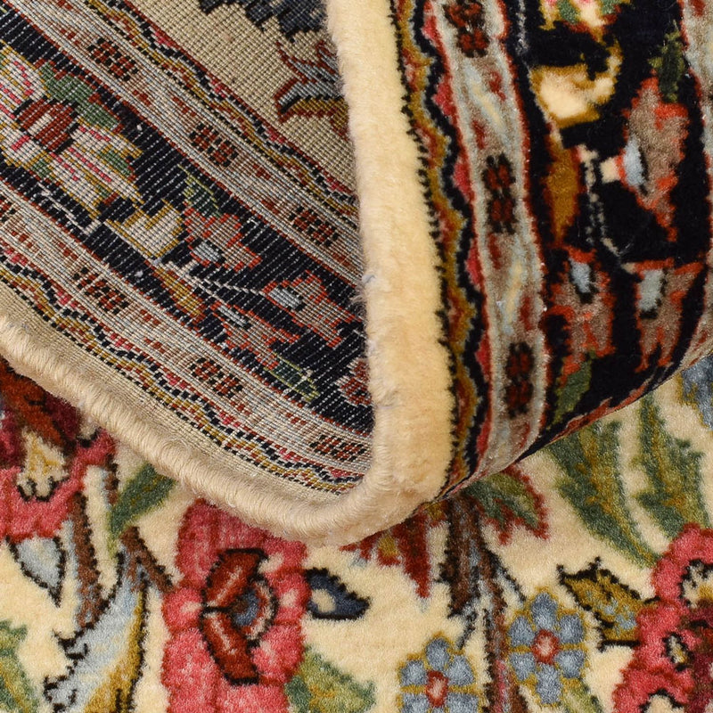 Alfombra de pasillo Alfombra Persa - Ghom - Royal - 204 x 57 cm - beige