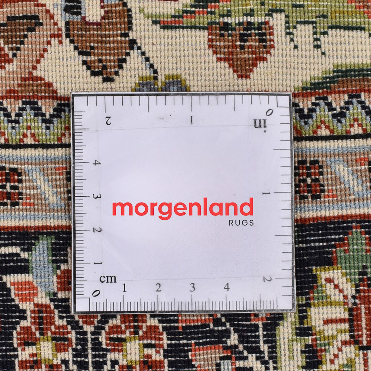 Alfombra de pasillo Alfombra Persa - Ghom - Royal - 203 x 63 cm - beige claro