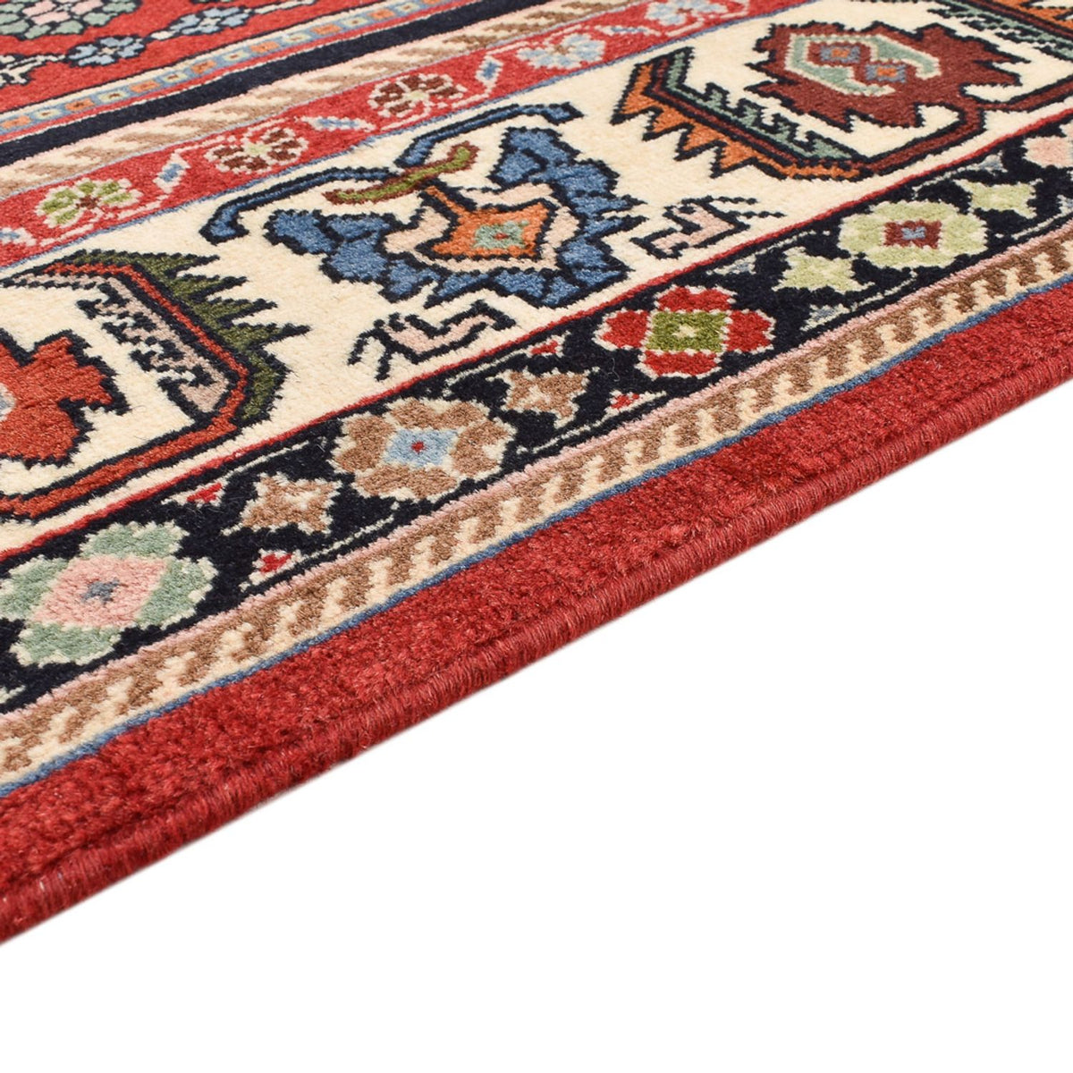 Alfombra Gabbeh - Persa Kashkuli - 203 x 124 cm - rojo
