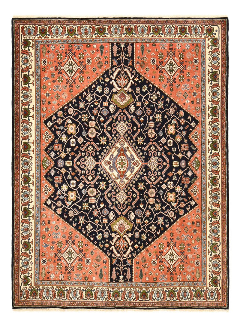 Alfombra Gabbeh - Persa Kashkuli - 233 x 169 cm - azul oscuro
