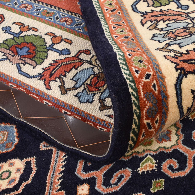 Alfombra Gabbeh - Persa Kashkuli - 233 x 169 cm - azul oscuro