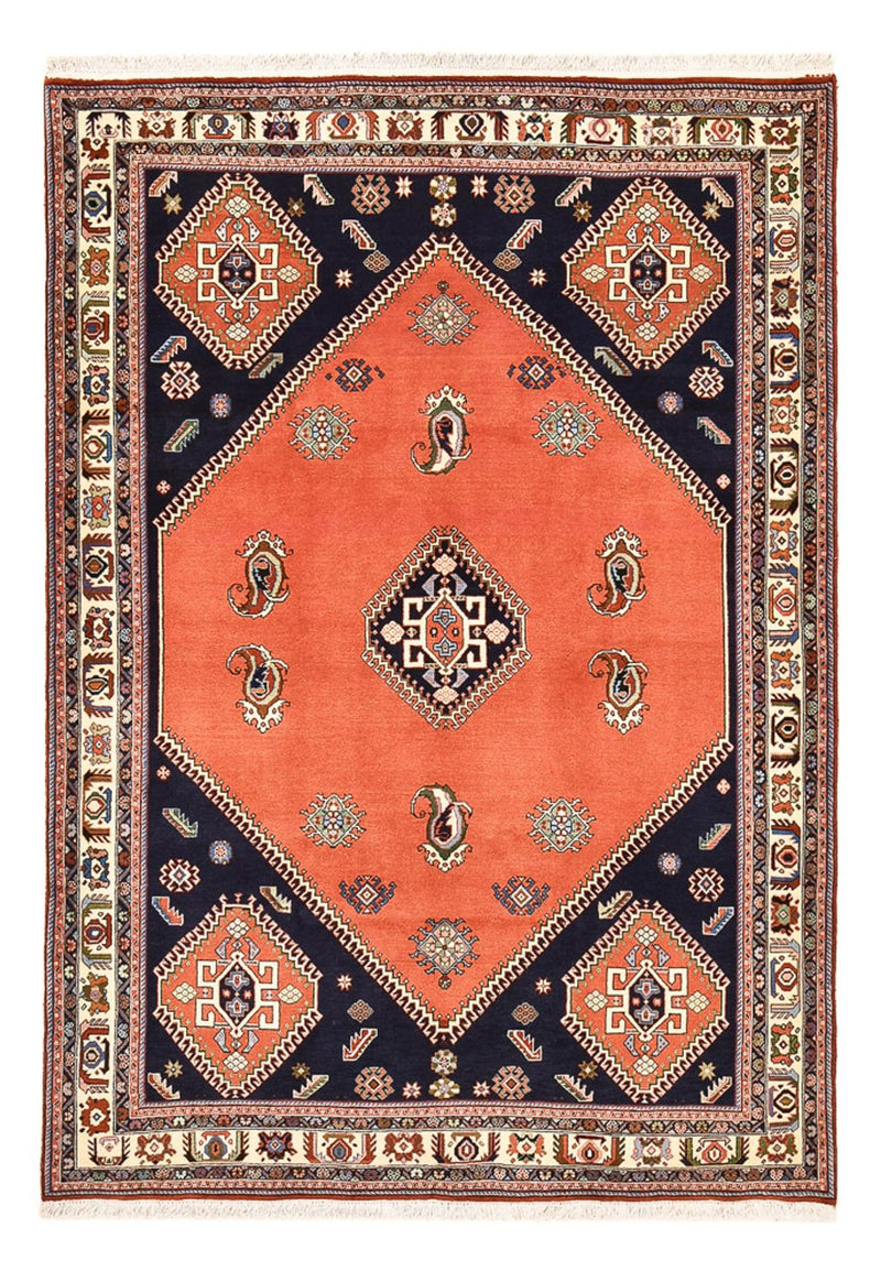 Alfombra Gabbeh - Persa Kashkuli - 245 x 168 cm - rojo claro
