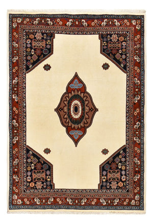 Alfombra Gabbeh - Persa Kashkuli - 218 x 150 cm - beige claro