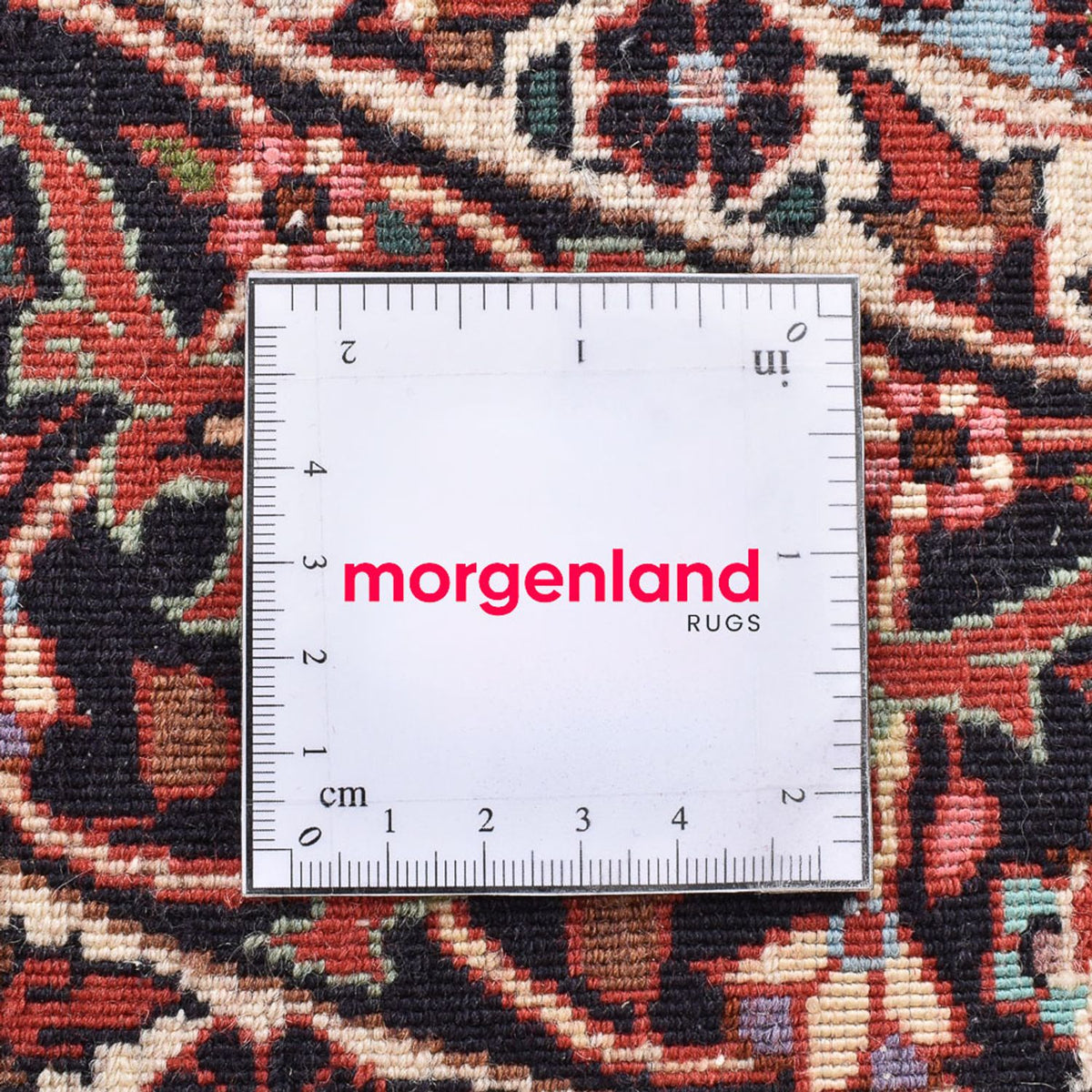 Alfombra persa - Bidjar redondo - 150 x 150 cm - rojo claro