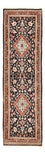 Alfombra de pasillo Alfombra Persa - Ghom - Royal - 202 x 60 cm - azul oscuro